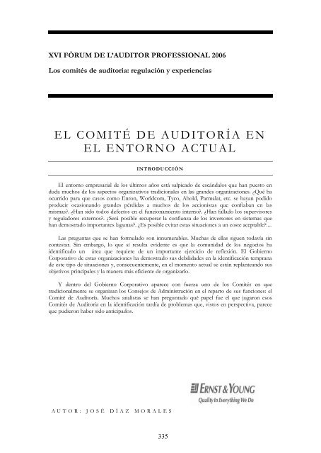 14. Mesa Redonda Los comitÃ©s de auditorÃ­a: regulaciÃ³n y ...