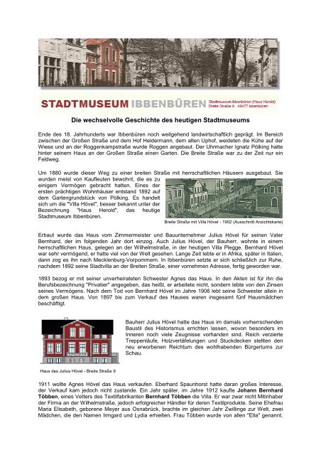 Die wechselvolle Geschichte des heutigen Stadtmuseums