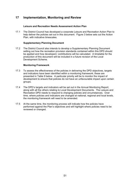 Leisure and Recreation Development Plan ... - Wiltshire Council