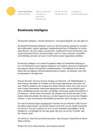 Emotionale Intelligenz - Lernende Organisationen