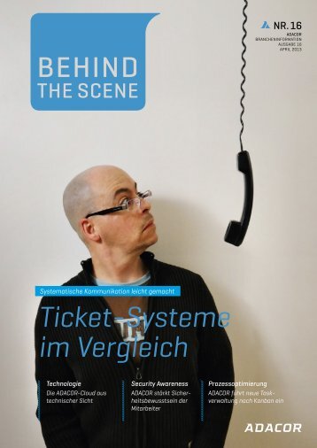 Ticket-Systeme im Vergleich - ADACOR Hosting GmbH