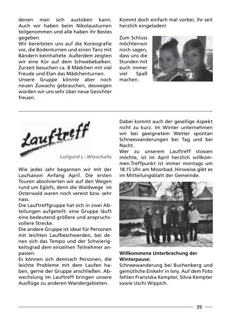Report 2009/10 - beim SV Eglofs