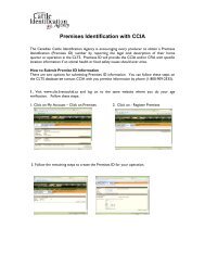 Premises Identification - Canadian Cattle Identification Agency