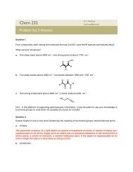 Chem 232 Problem Set 3 Key