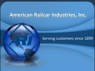 Glenn Sandheinrich, American Railcar Industries