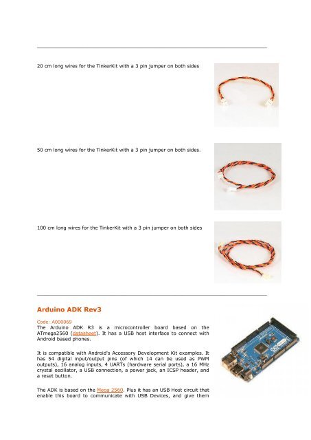 ADK Sensor Kit Shield - TinkerKit Mega Sensor Shield V.2 - Elfa