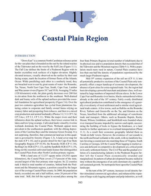 Coastal Plain Region - Department of Geography and Planning