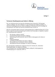 2009 - Nationales Handlungskonzept Inklusive Bildung