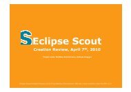 Scout Creation Review - Eclipse