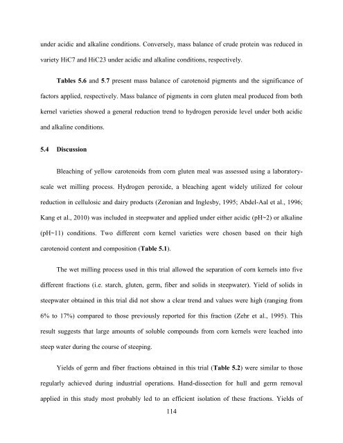 Pigment Reduction in Corn Gluten Meal and Its Effects on Muscle ...