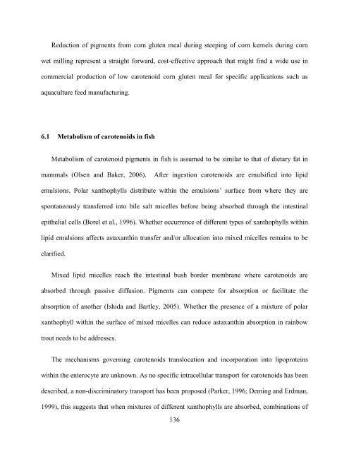 Pigment Reduction in Corn Gluten Meal and Its Effects on Muscle ...