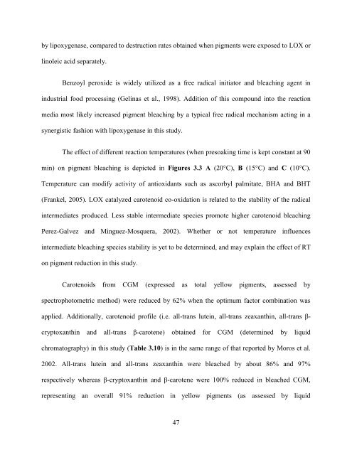 Pigment Reduction in Corn Gluten Meal and Its Effects on Muscle ...