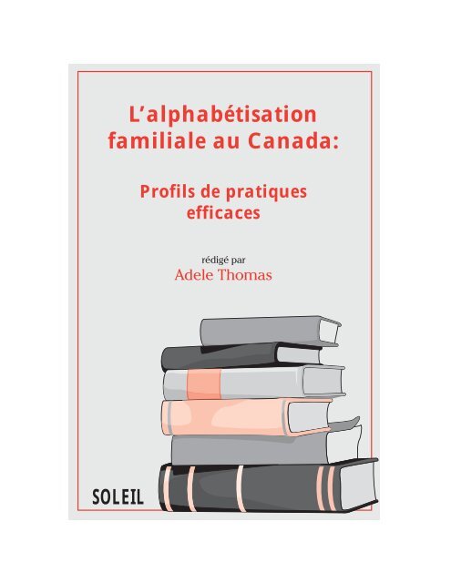 L Alphabetisation Familiale Au Canada Base De Donnees En