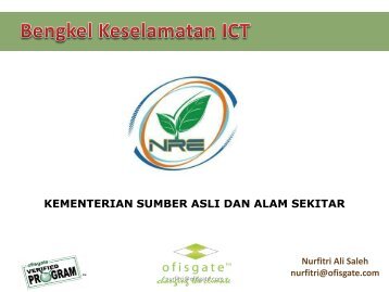 Kesedaran dan Langkah Keselamatan ICT - NRE