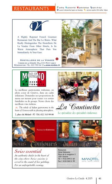 La Cantinetta La Cantinetta - Geneva Guide