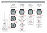 INSTRUCTIONS RAPIDES POLAR RS100 - Matsport