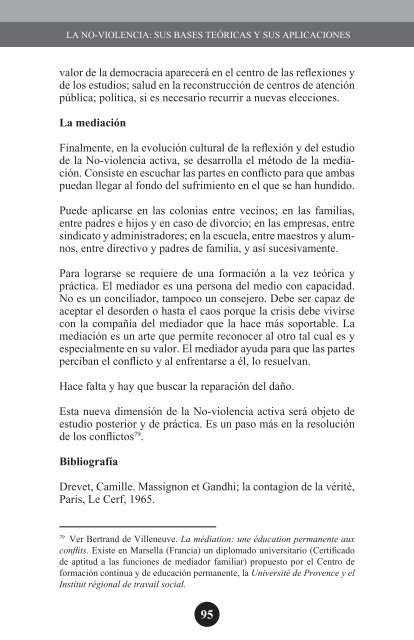 La no-violencia - codhem