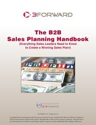 The B2B Sales Planning Handbook - 3FORWARD