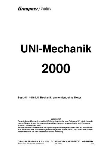 UNI-Mechanik 2000 - Heli-Blog.de