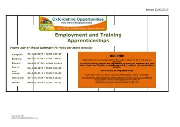 Employment and Training Apprenticeships - Oxcentric - Oxme