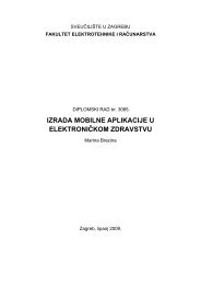 Izrada mobilne aplikacije u elektroniÄkom zdravstvu [749,87 KiB] - FER