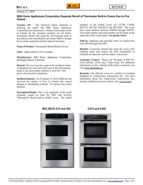 Bsh thermador sale