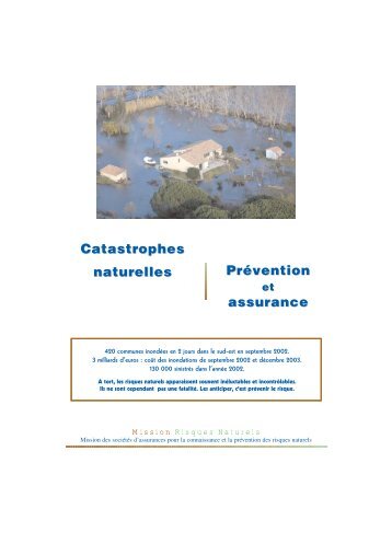 Catastrophes naturelles PrÃ©vention assurance - MRN