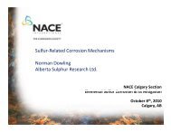 Sulfur-Related Corrosion Mechanisms Norman ... - NACE Calgary