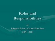 Roles and Responsibilities of SAC Members - Polk County School ...