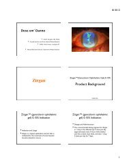 Zirgan™(Ganciclovir Ophthalmic Gel) 0.15% "" Product Background!