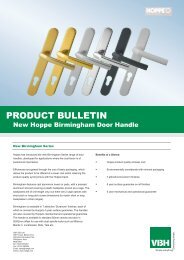 Hoppe Birmingham Door Handle - Vbh (Gb)