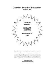 November 24_ 2009 Official Minutes - Camden City Public Schools