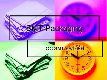 SMT Packaging.ppt [Read-Only] - Laocsmta.org