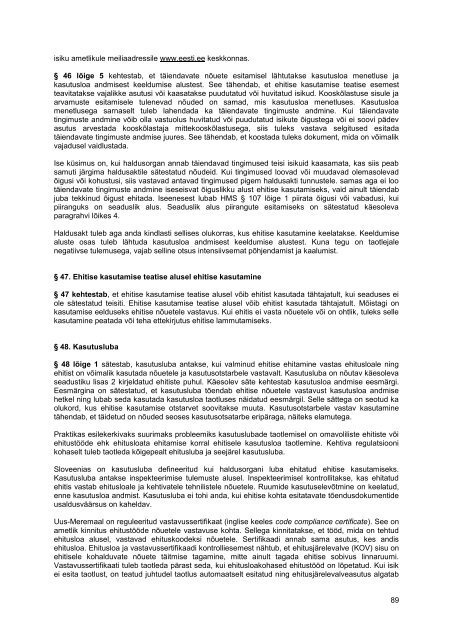 Ehitusseadustiku eelnõu seletuskiri 2013 - Justiitsministeerium