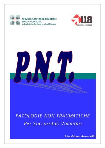 PATOLOGIE NON TRAUMATICHE Per Soccorritori Volontari
