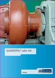 QUADROPOLÂ® roller mill - ThyssenKrupp Resource Technologies