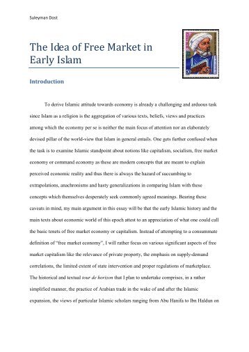 The Idea of Free Market in Early Islam - Atlas Economic Research ...