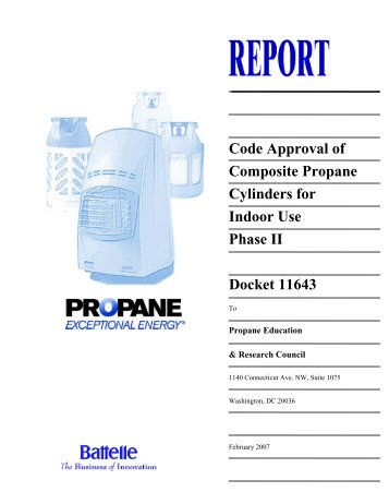 Code Approval of Composite Propane Cylinders for Indoor Use ...