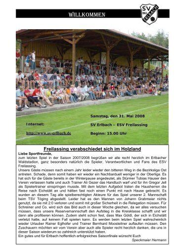 SV Pullach 2 - SV Erlbach - Home