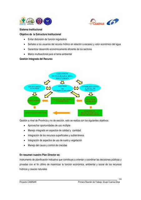 Informe I Taller Cuenca Elqui - cazalac