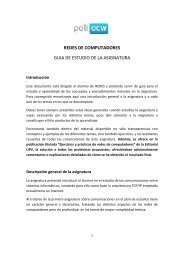 REDES DE COMPUTADORES GUIA DE ... - PoliformaT - UPV