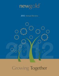 Annual Review 2012 - New Gold