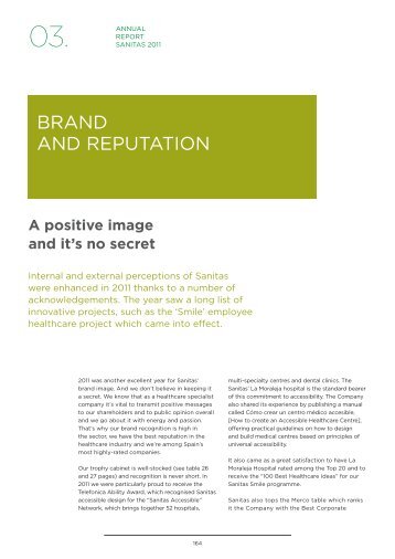 DOWNLOAD PDF Brand and reputation - Sanitas