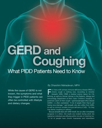 GERD and Coughing, What PIDD Patients Need to Know - IG Living