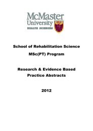 Program Research & Evidence Based Practice Abstracts 2012