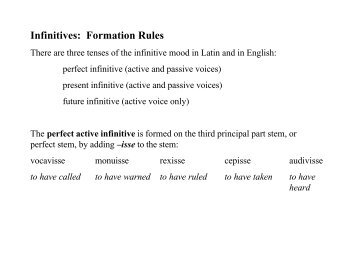 perfect passive infinitive