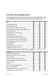 Checkliste - Wunschliegenschaft (PDF, 633.8 KB) - Valiant Bank