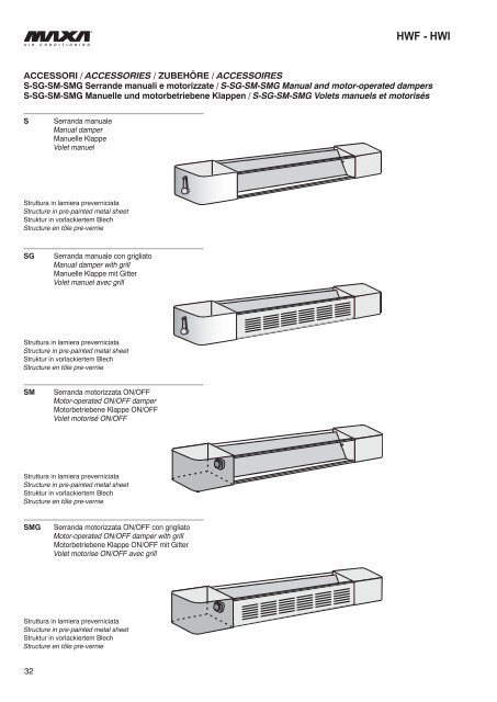 Technical manual maxa fan coils hwf-Hwi