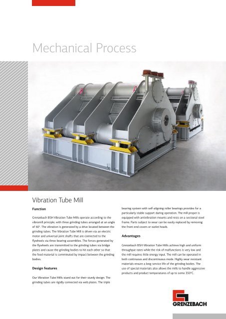 Vibration Tube Mill ENG - Grenzebach Maschinenbau GmbH