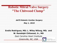 Robotic Mitral Valve Surgery 